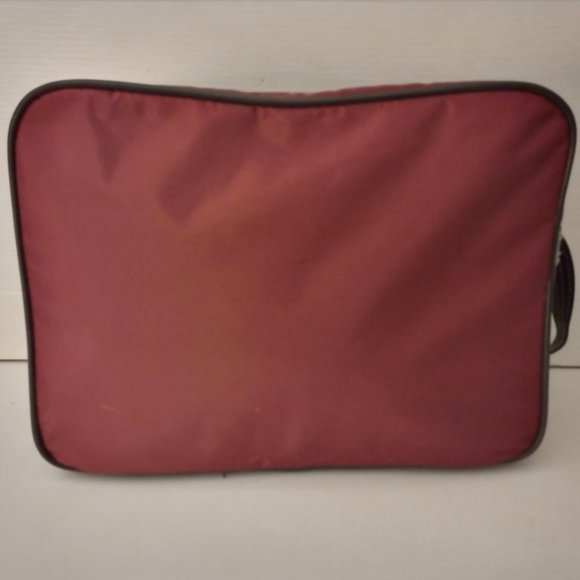 VERDI bag Red Black Golden Accents Travel New York Fifth Avenue Shoulder Strap - Picture 4 of 4